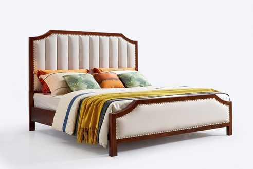 Luxury Bedroom Bed Double Bed Wood Bed Frame Furniture Design Beds