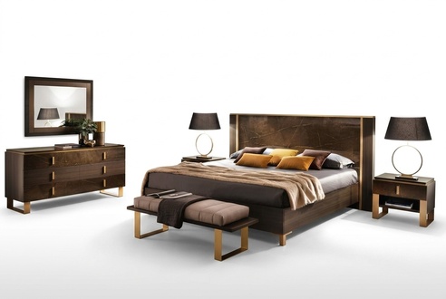 Luxury Bedroom Bed Double Style Modern Upholstered Beds Italian Furniture