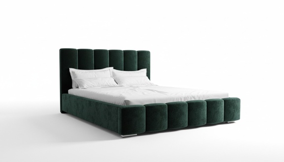 Luxury bedroom bed upholstery design luxury green double hotel beds new