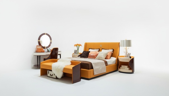 Luxury Bedroom Furniture Bed 2x Bedside Table Set Beds Hotel Furniture 3pcs Living