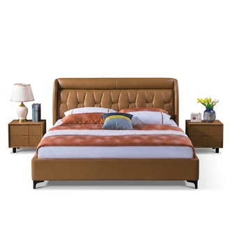 Luxury bedroom furniture bed 2x bedside table set beds hotel furniture 3 pieces. Reside!
