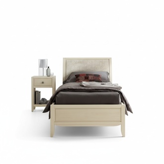 Luxury Bedroom Set Bedside Table Bed 2pcs Complete Set Design Furnishing New