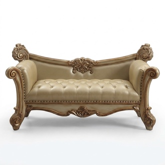 Luxury bank bench upholstered bench bed bench for bedroom artificial leather