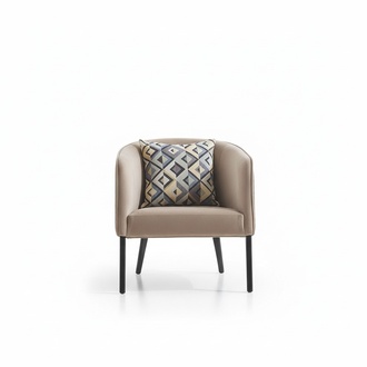 Luxury Chair Upholstery Cocktail Relax Lounge Club Chairs Furniture Design Armchair Beige