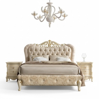 Luxury Chesterfield Bed Bedding Upholstered Double Italian Bedroom New