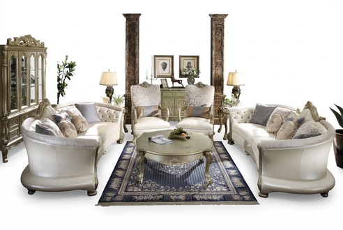 Luxury Chesterfield sofa set 4+4+1+1 seater with coffee table furniture couch sofa