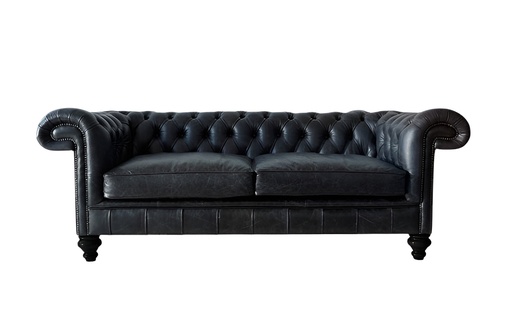 Luxury Chesterfield 3-Seater Sofa Classic Couch Leather Upholstery England Seat Sofa New