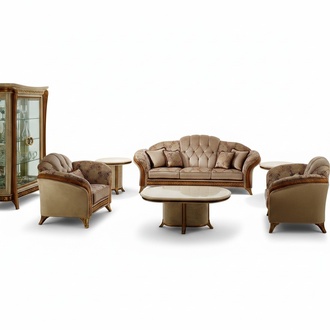 Luxury living room furniture set of 2+1+1 seater sofa & armchairs Italian arredoclassic™
