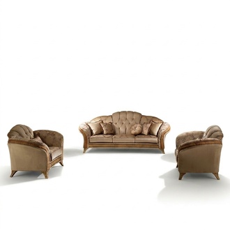 Italian furniture set of 2+1 seater chesterfield sofa & armchair arredoclassic™ NEW