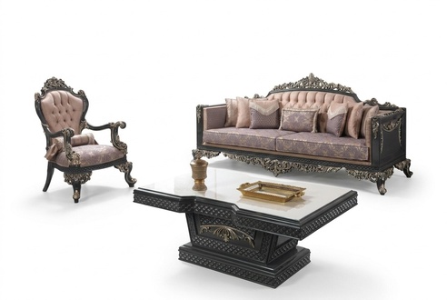 Luxury complete sofa set sofa set fabric sofa brown upholstered sofa