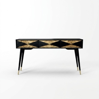 Luxury console table console chest of drawers side table gold design