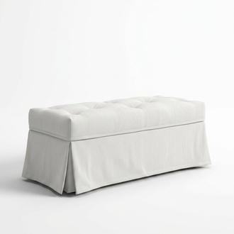 Luxury Country Style Stool Furniture Upholstered Stool Design Seat Bench Footstool