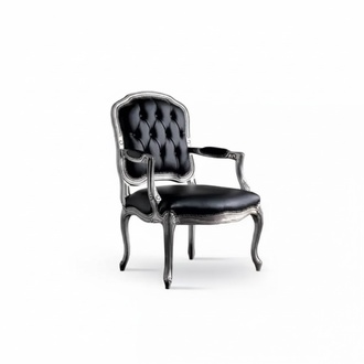 Luxury Design Chair Italian Style Furniture Single Seater Wooden Armchair New