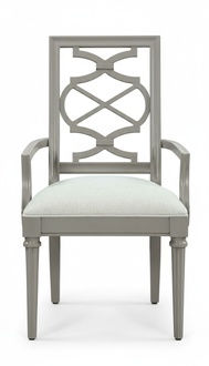 Luxury Design Chair with Armrests Genuine Textile Furniture Single-Seater Wooden Armchair