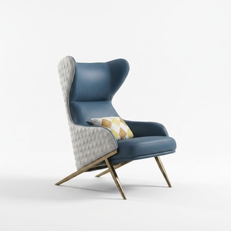 Luxury design furniture modern design armchair 74*90cm leather living room lounge new