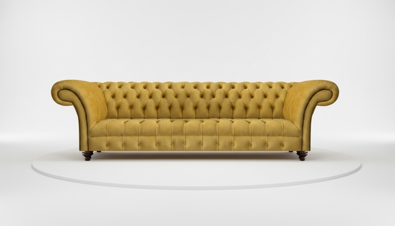 Luxury design furniture sofa four seater couch living room seat Chesterfield
