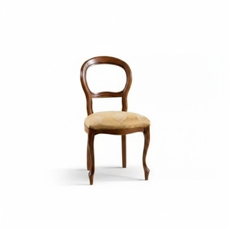 Luxury Design Upholstered Chair Seat Dining Room Classic Textile Furniture New