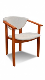 Luxury design upholstered chair chairs seat leaning office dining room solid wood K27 new