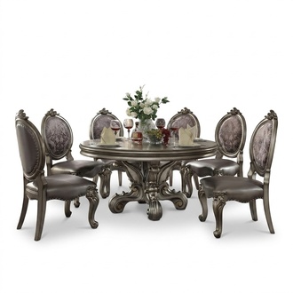 Luxury Design Upholstered Chair Seat Dining Wood Leather Chair Armchair New