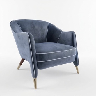 Luxury Designer Armchair Lounge Club Hotel Upholstery Sofa Seater Relax Chair Television