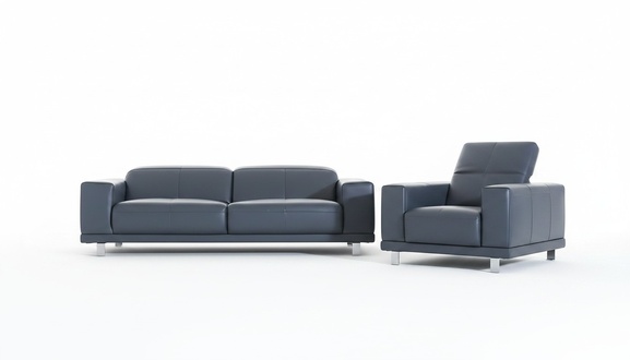 Luxury Designer Seat Set Sofa Couch Upholstery Set Leather 2+1 Couches Sofas New