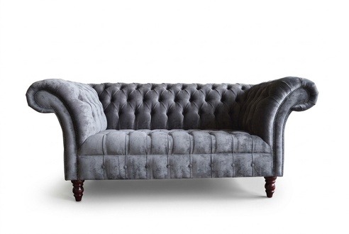 Luxury design sofa 2 armchairs couch upholstery classic textile sofas Chesterfield