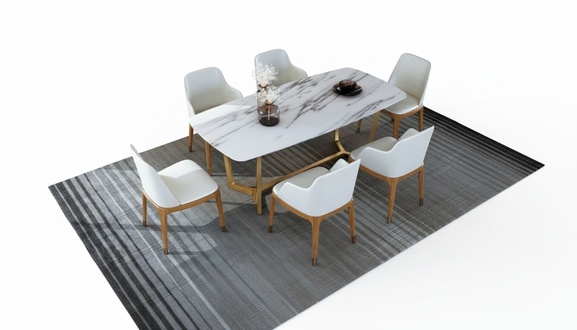 Luxury Designer Stainless Steel Metal Dining Table Tables Living Room 160x90cm Marble Imi