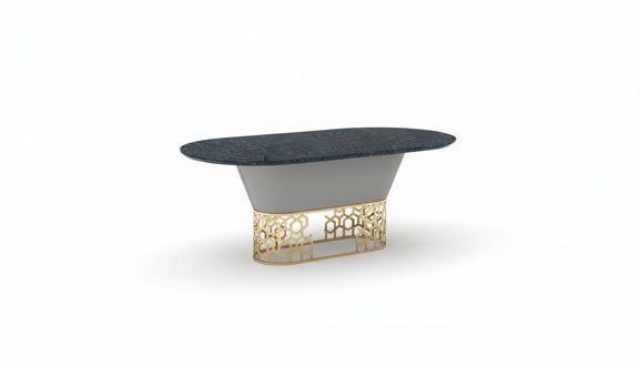 Luxury Designer Stainless Steel Metal Dining Tables Living Room Marble Design Tables