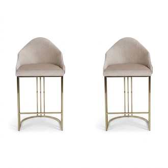 Luxury dining table 2x chairs beige armchair furniture interior seat cushions chairs