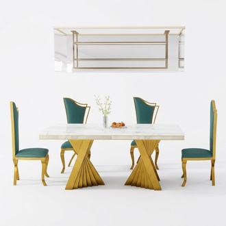 Luxury Dining Table Dining Table Gold Metal Tables Dining Tables Furniture Furnishings