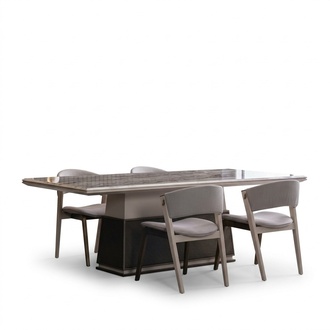 Luxury dining table dining tables table dining set dining group tables 4x armchairs chair