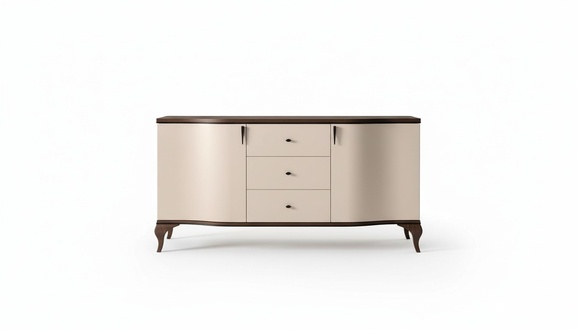 Modern style made of real wooden sideboard with swing doors, model - LA – K3sz