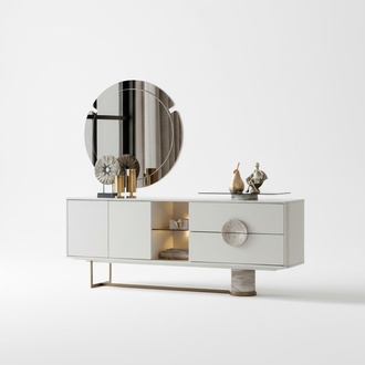 Luxury Chest Loft Sideboard Modern Dressers Sideboards Cabinet 208cm