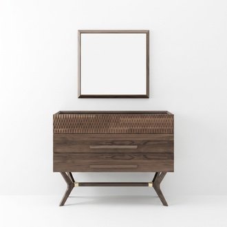 Luxury chest of drawers with mirror bedroom style modern wooden cabinet design