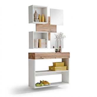 Luxury Entrance Hall Set Shoe Rack Shelf Design Modern Wood Furnishing