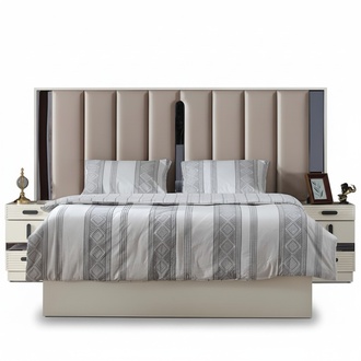 Luxury furniture bed bedroom design double bed upholstered modern beds