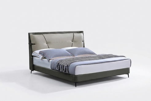 Luxury Furniture Beds Double Bedroom Double Bed Beige Hotel Interior
