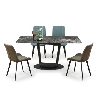 Luxury furniture design dining room set dining set chairs table group 5 pieces. set.