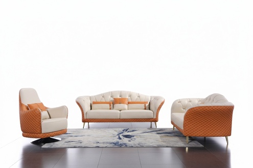 Luxury furniture sofa set couch sofa upholstery 3 + 2 living room seating groups textile
