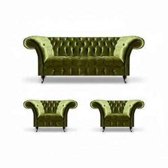 Luxury furniture sofa set couch upholstery 3+1+1 textile set living room