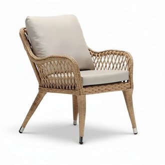 luxury garden chair rattan chair high-quality rattan chair beige modern style