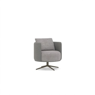 Luxury Grey Armchair Living Room Upholstered Furniture Modern Design New Upholstery Fabric Textile