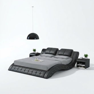 Luxury Leather Bed Design Upholstery Beds Double Marriage140/160/180 LB8824