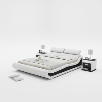 Luxury Leather Bed with USB Upholstery Beds Double Marriage 140/160/180 LB8825
