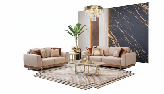 Luxury Living Room Set Sofa 3+2 Seating Couch Sets Seat Cushions Sets