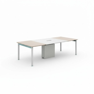 Luxury Meeting Table Conference Table Meeting Table Discussion Table Shelf 2-piece