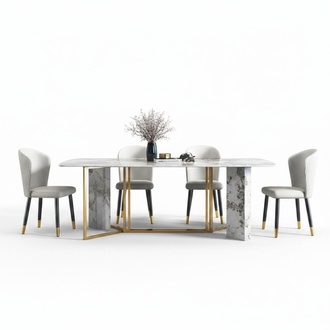 Luxury Modern Marble Style Dining Table Furniture Tables Dining Room Design Kitchen