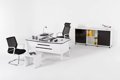 Luxury office set study furniture corner desks office furniture wood