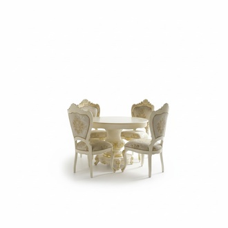 Luxury round table solid wood Italy dining room tables round furniture dining table new