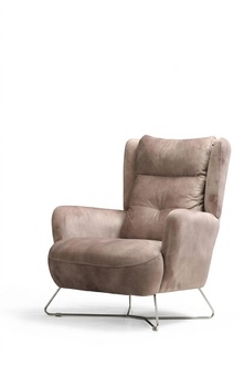 Luxury seating furniture living room armchair designer modern textile furniture upholstery fabric